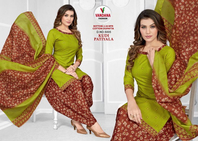 Vandana Kudi Patiyala 5 Casual Wear Heavy Wholesale Dress Material Collection